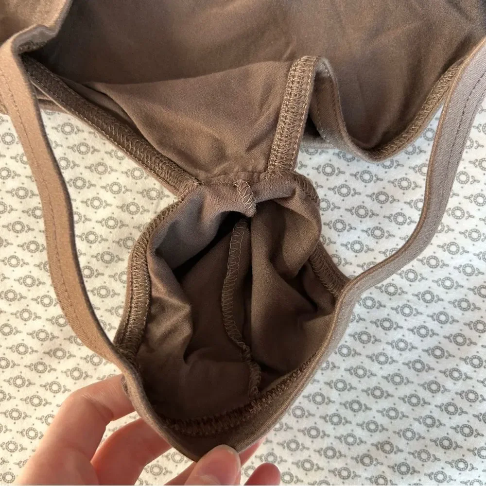 N2N Bodywear Brushed Chocolate Brown Pouch Briefs Size Large NWT